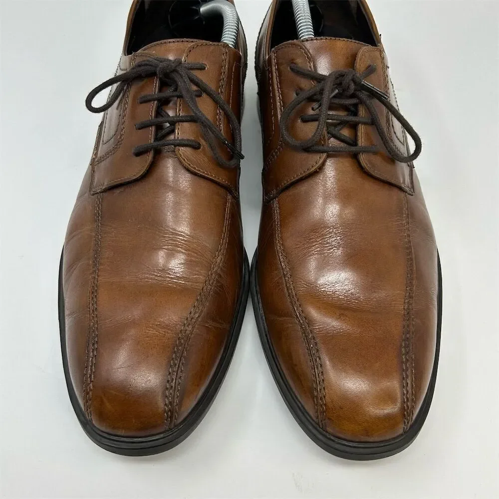 MEPHISTO Men's Brown Leather Oxford Shoes Size 11 Lace Up Dress Classic